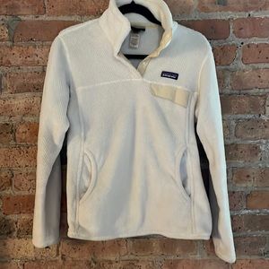 White/Cream Patagonia Snap-T Fleece Pullover